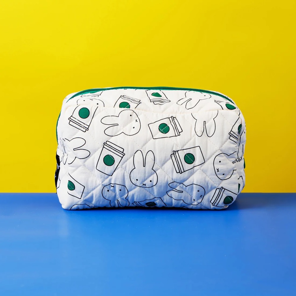 NWT Starbucks + Miffy Cosmetic Pouch Singapore/Hong Kong Limited Edition Collab